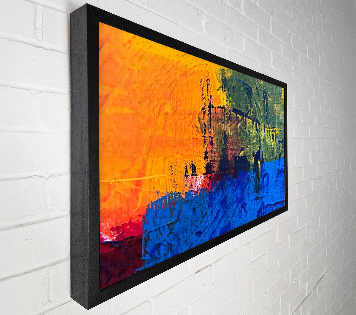 The Orange Abstract Canvas Wall Art