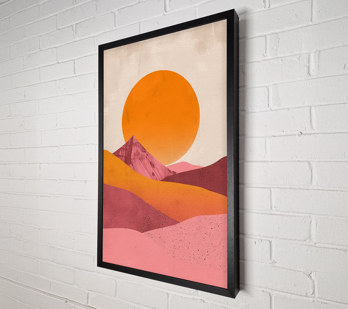 Pink Desert Sunset Canvas Print