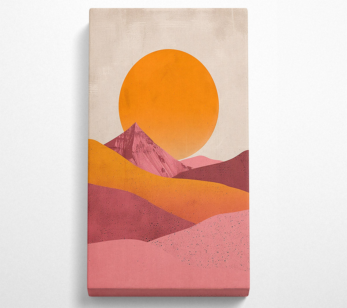 Pink Desert Sunset Canvas Print