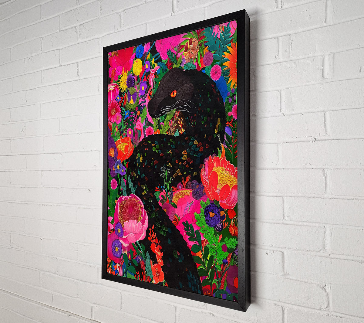 Pink Panther'S Bloom Canvas Wall Art