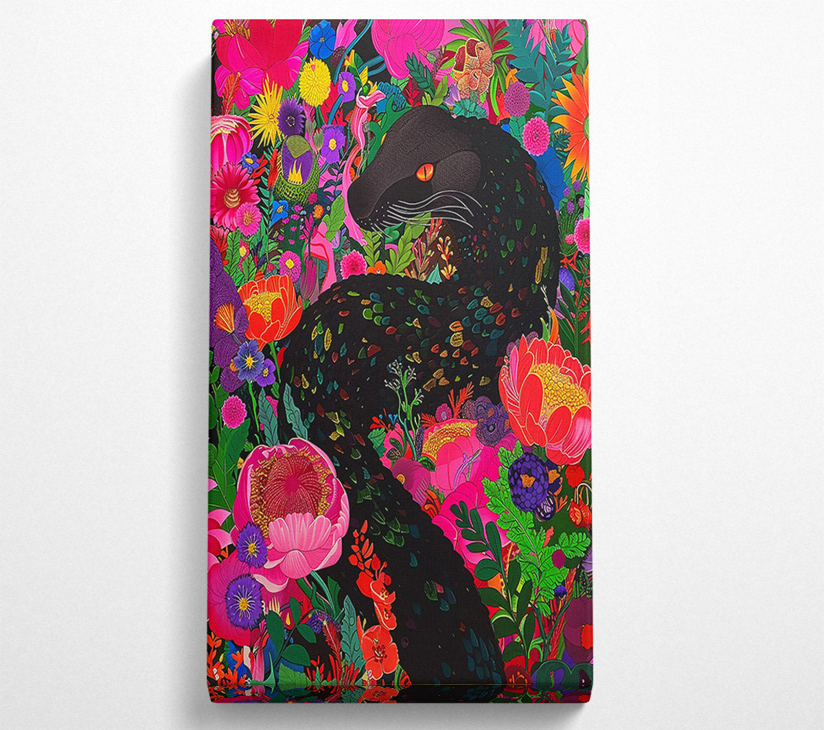 Pink Panther'S Bloom Canvas Wall Art