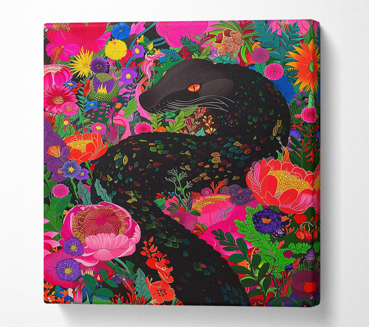 Pink Panther'S Bloom Canvas Wall Art