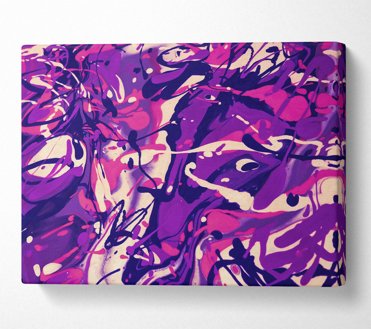 Purple Swirling Dreams Canvas Wall Art