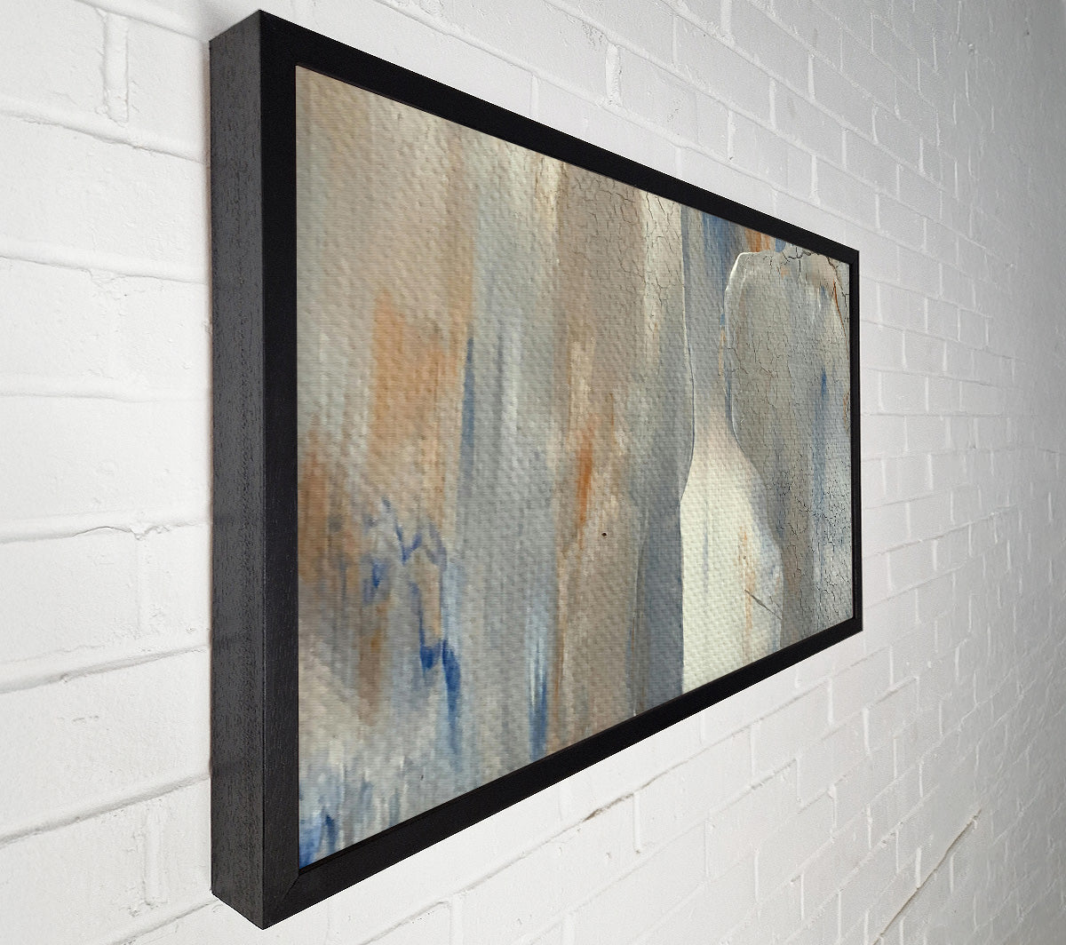 Silver Cracked Hues Canvas Wall Art