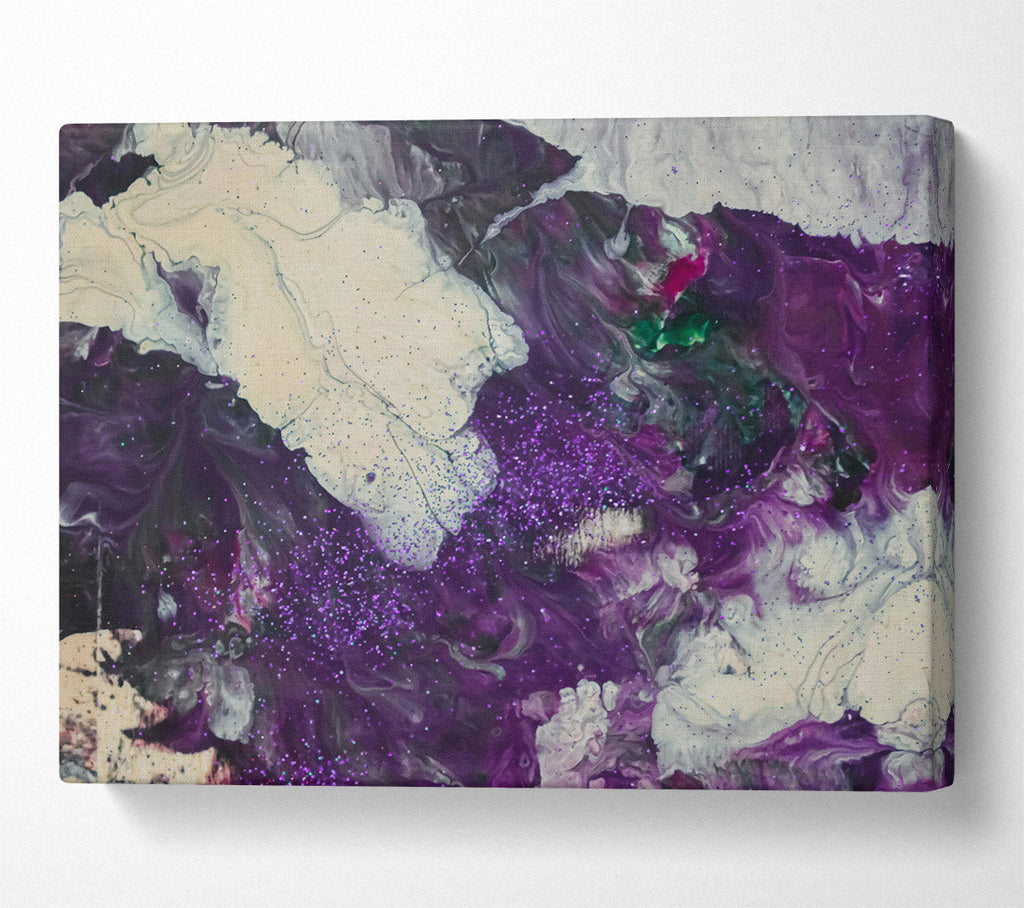 Purple Swirling Dreams Canvas Wall Art
