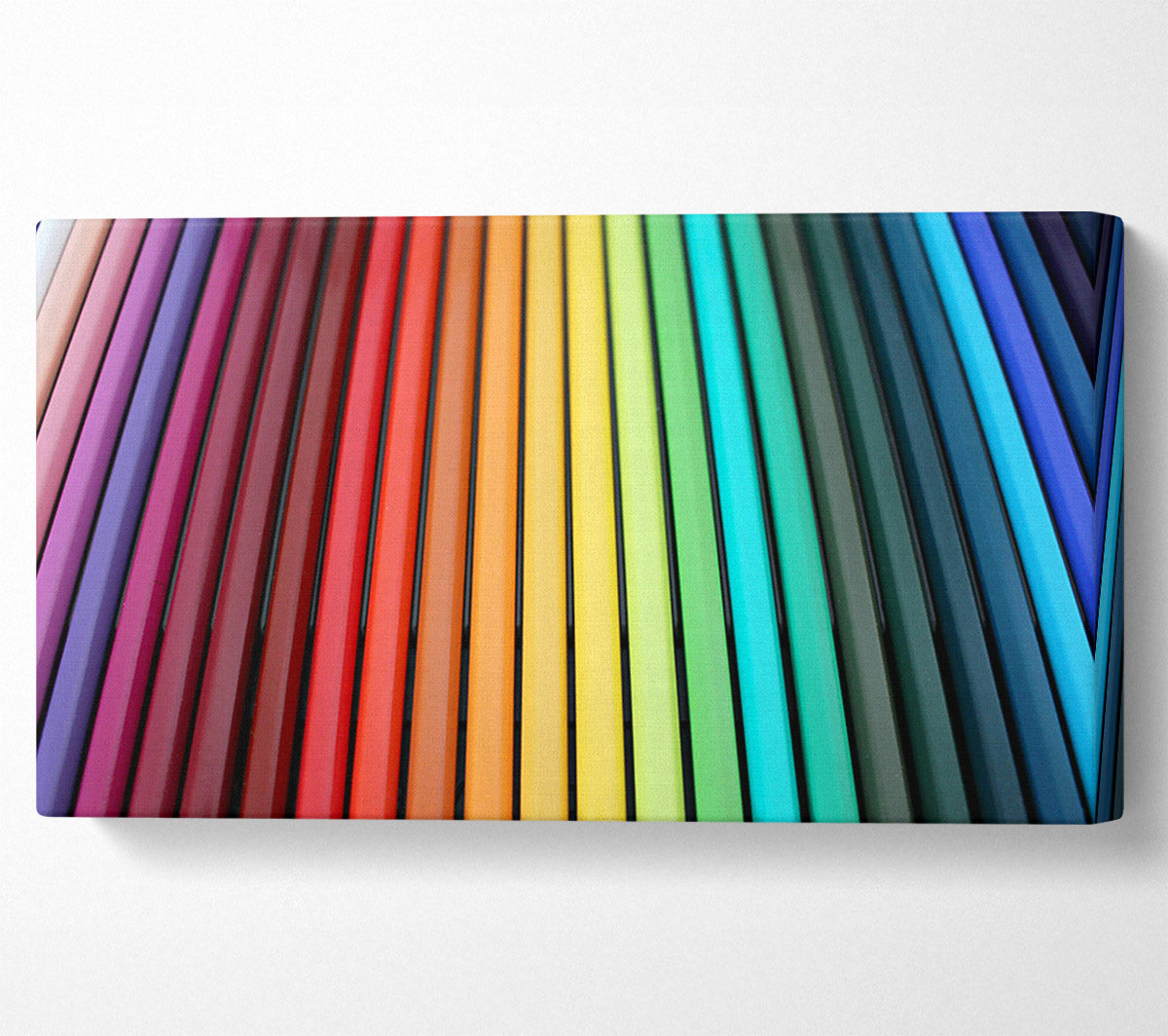 Turquoise Color Spectrum Canvas Wall Art