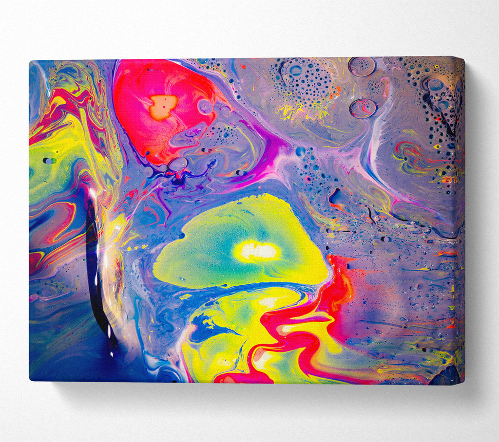 Purple Swirling Dreams Canvas Wall Art