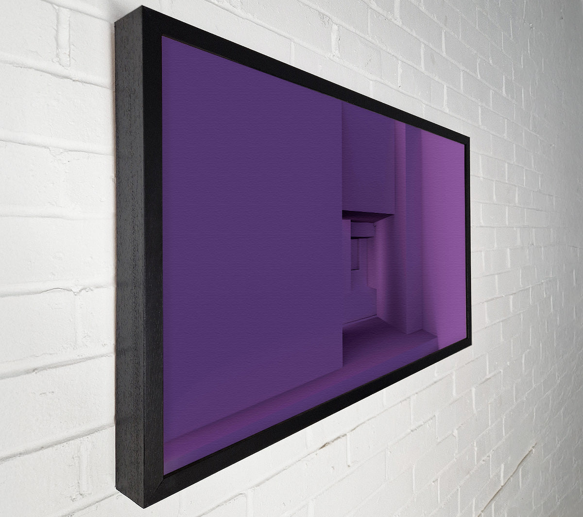Purple Geometric Maze Canvas Wall Art