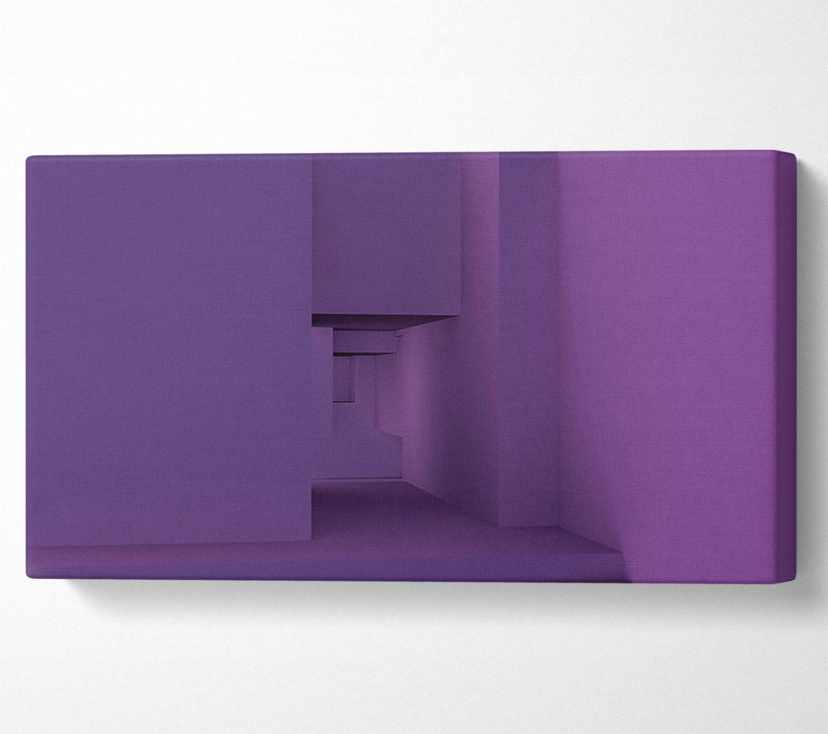 Purple Geometric Maze Canvas Wall Art