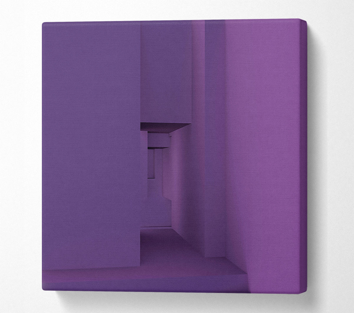 Purple Geometric Maze Canvas Wall Art