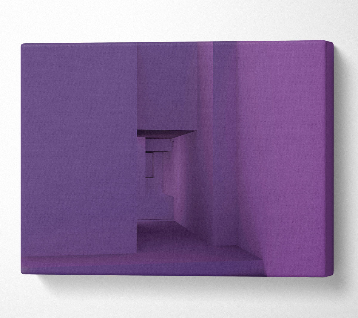 Purple Geometric Maze Canvas Wall Art