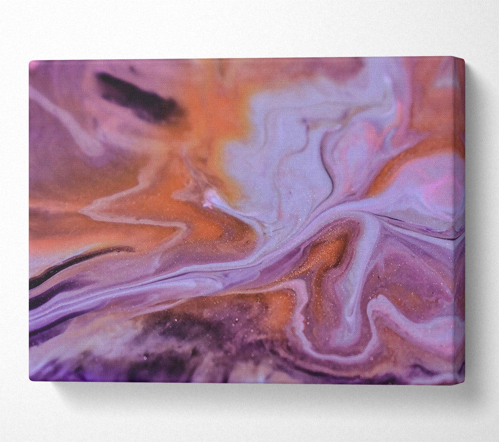 Purple Swirling Dreams Canvas Wall Art