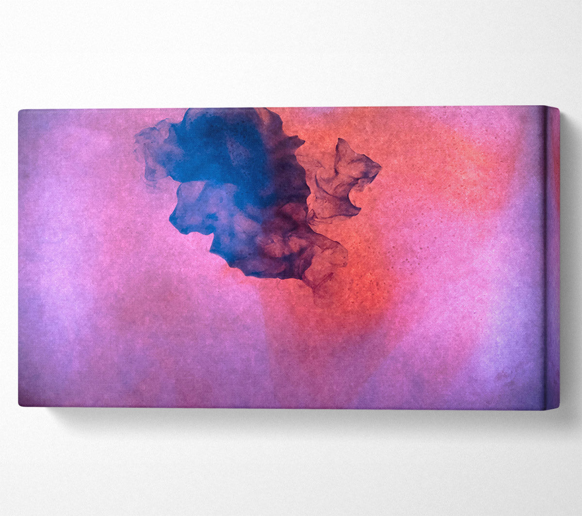 Purple Ink Bloom Canvas Wall Art