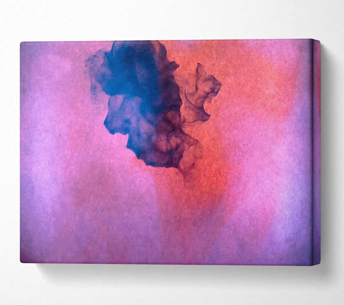 Purple Ink Bloom Canvas Wall Art