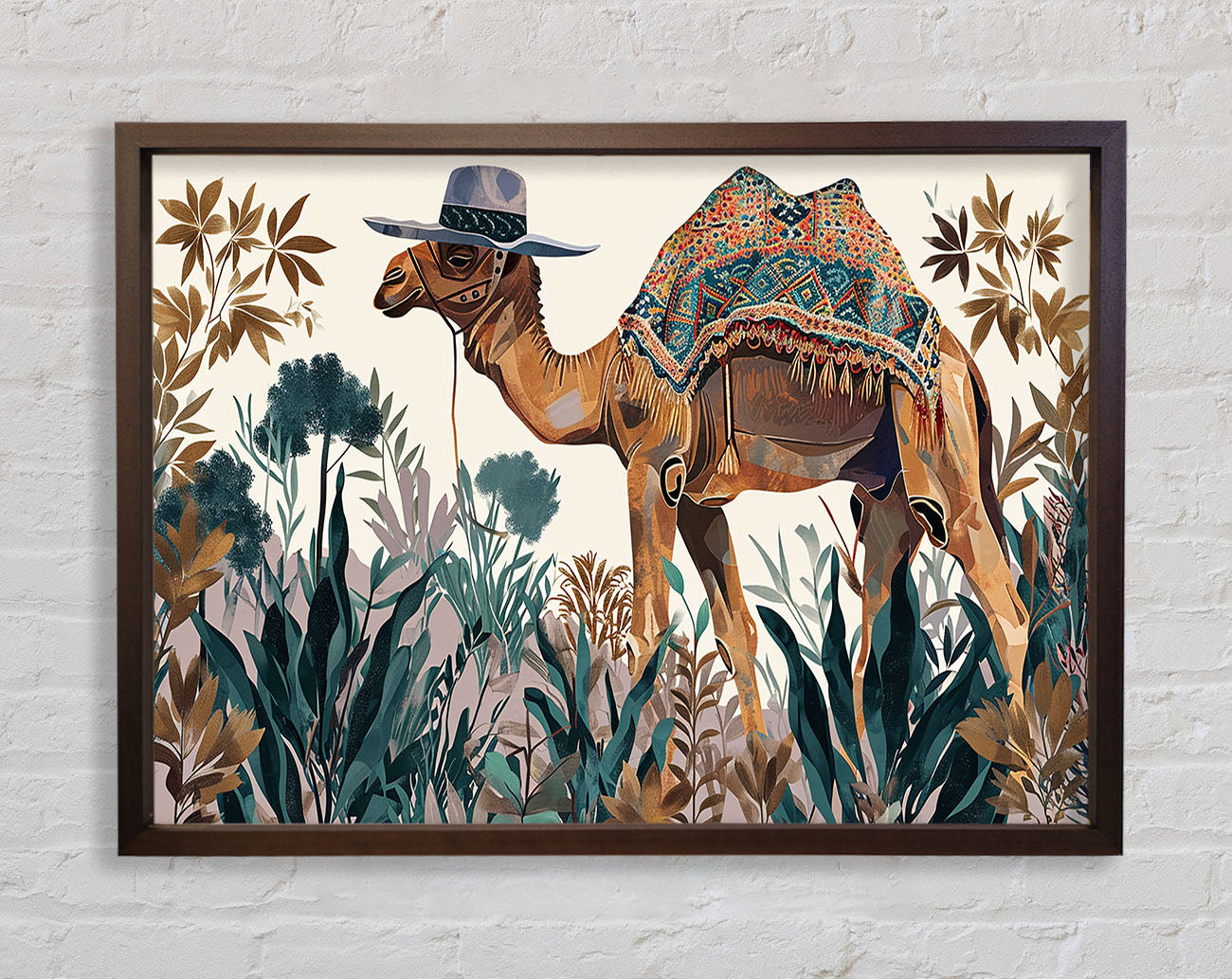 Camel Hat Egypt Framed Print