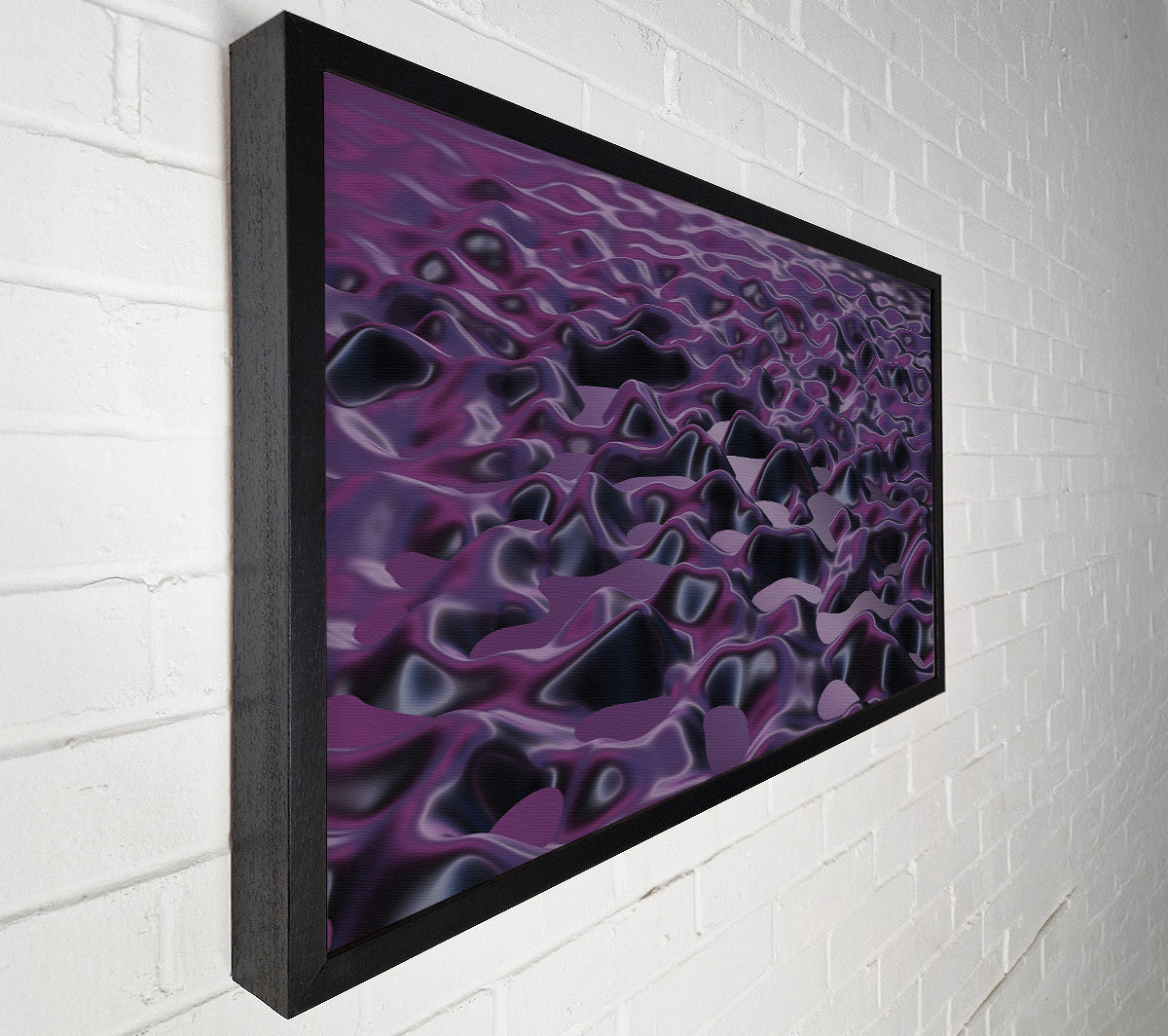 Purple Fluid Landscape Canvas Art