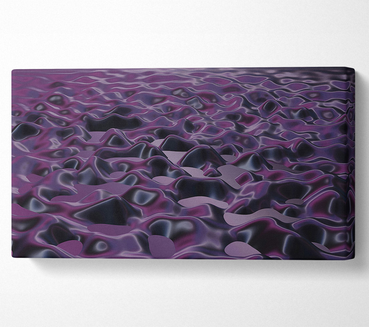 Purple Fluid Landscape Canvas Art