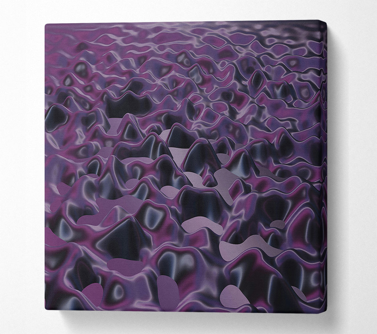 Purple Fluid Landscape Canvas Art