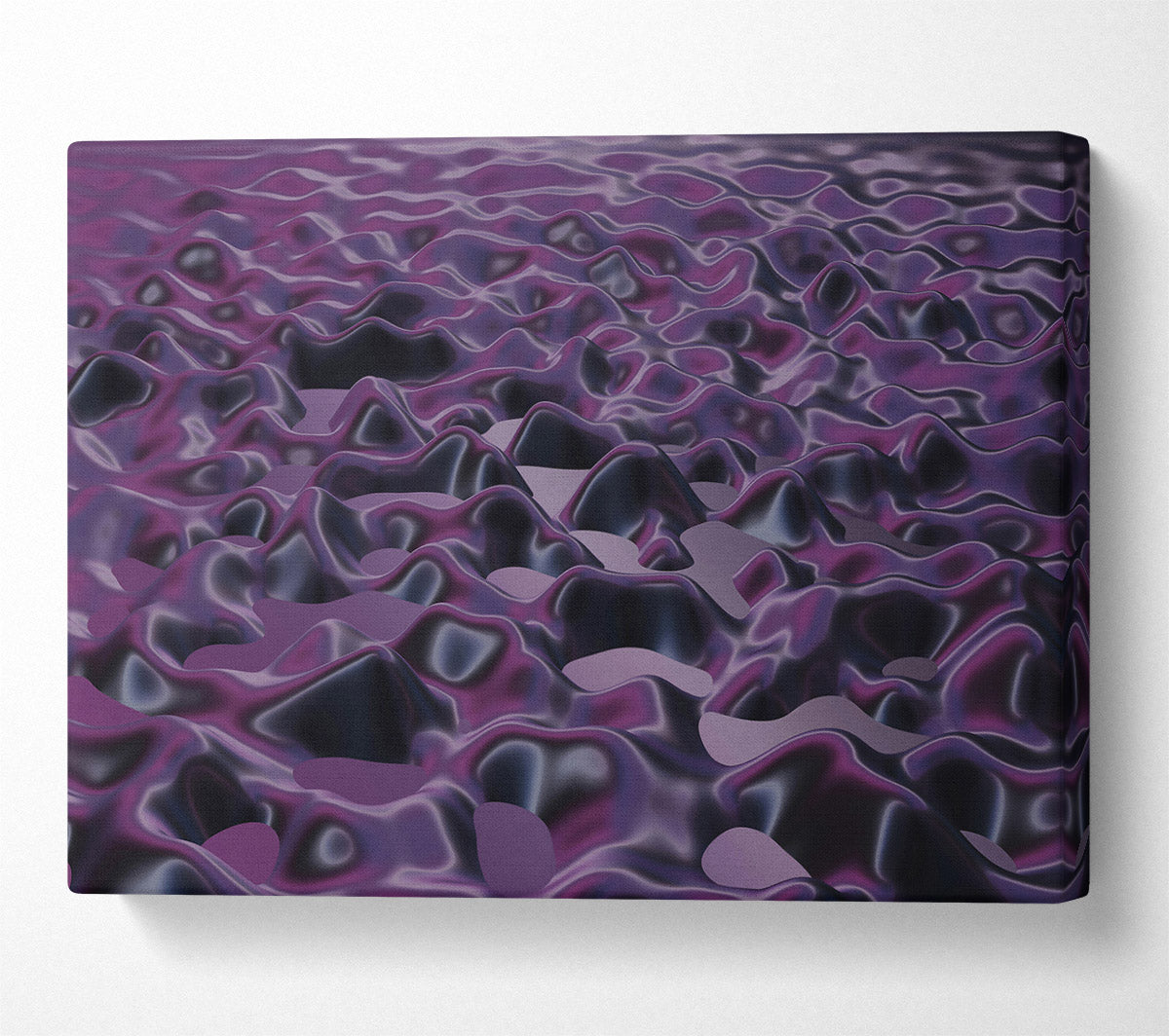 Purple Fluid Landscape Canvas Art
