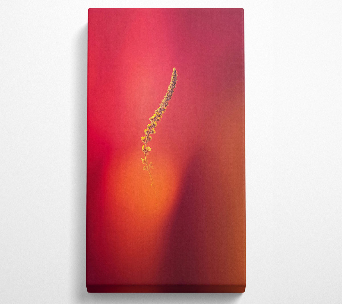 Red And Golden Branch Canvas Wall Art