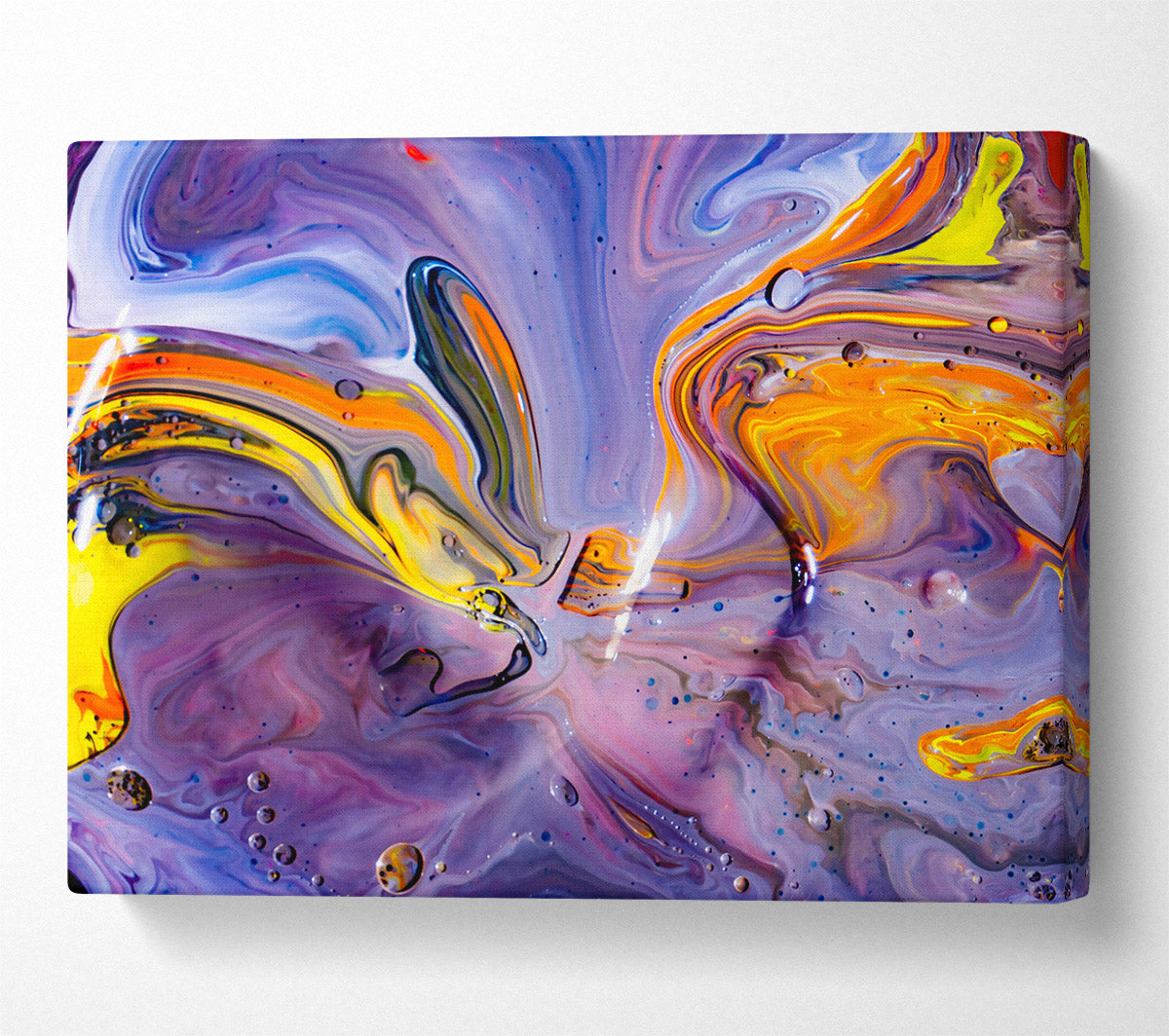 Purple Swirling Dreams Canvas Wall Art