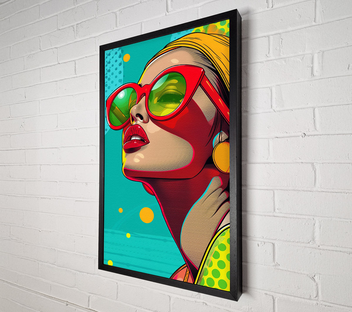 Red Sunshades Dream Canvas Wall Art
