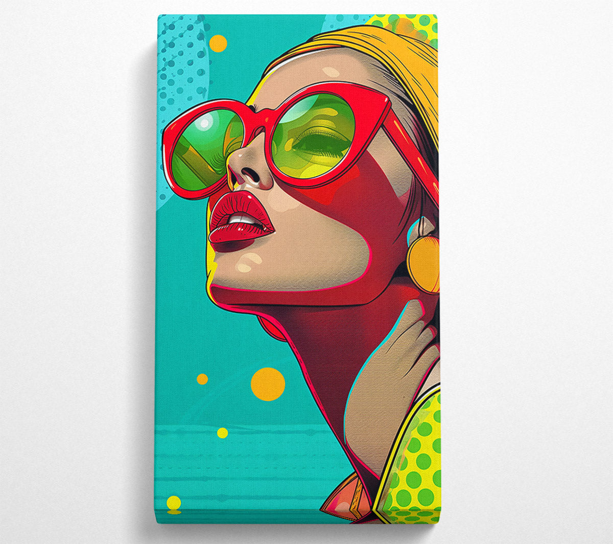 Red Sunshades Dream Canvas Wall Art