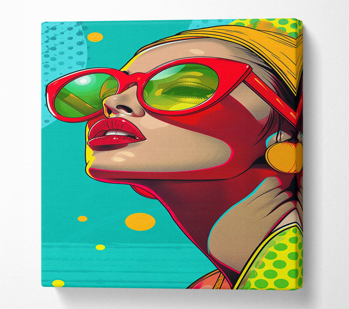 Red Sunshades Dream Canvas Wall Art