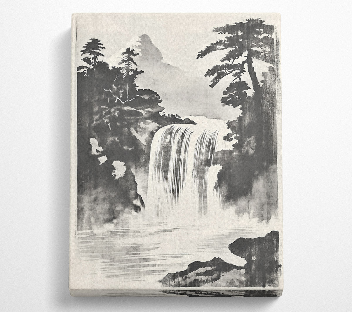 White Water Cascade Canvas Wall Art