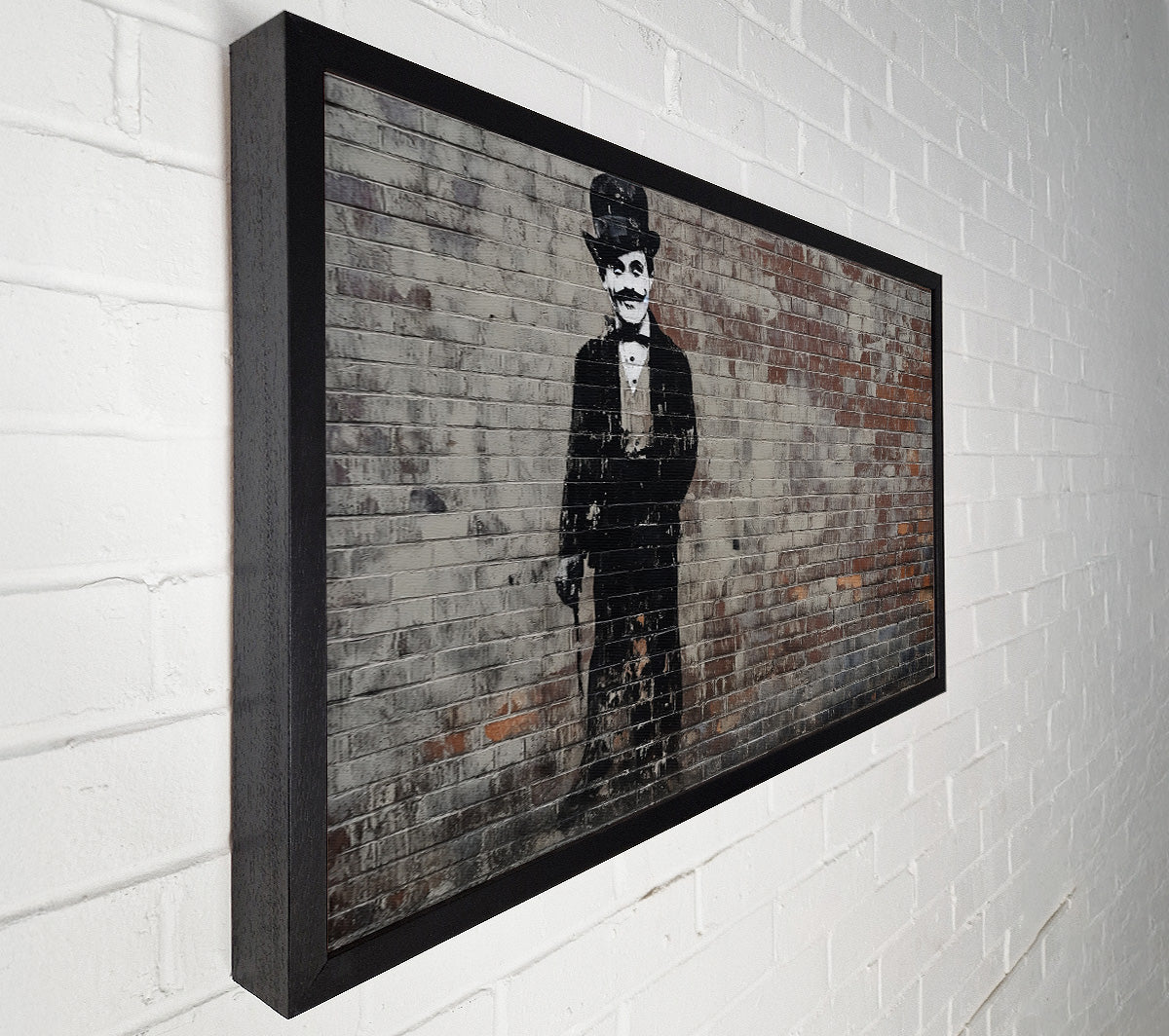 Charlie Chaplin Graffiti Canvas Art
