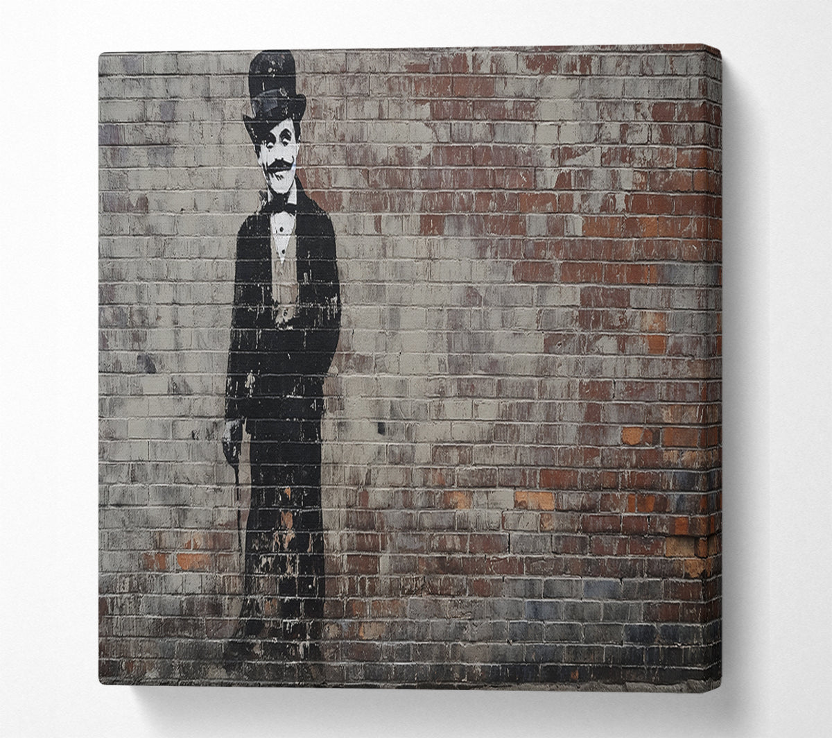 Charlie Chaplin Graffiti Canvas Art