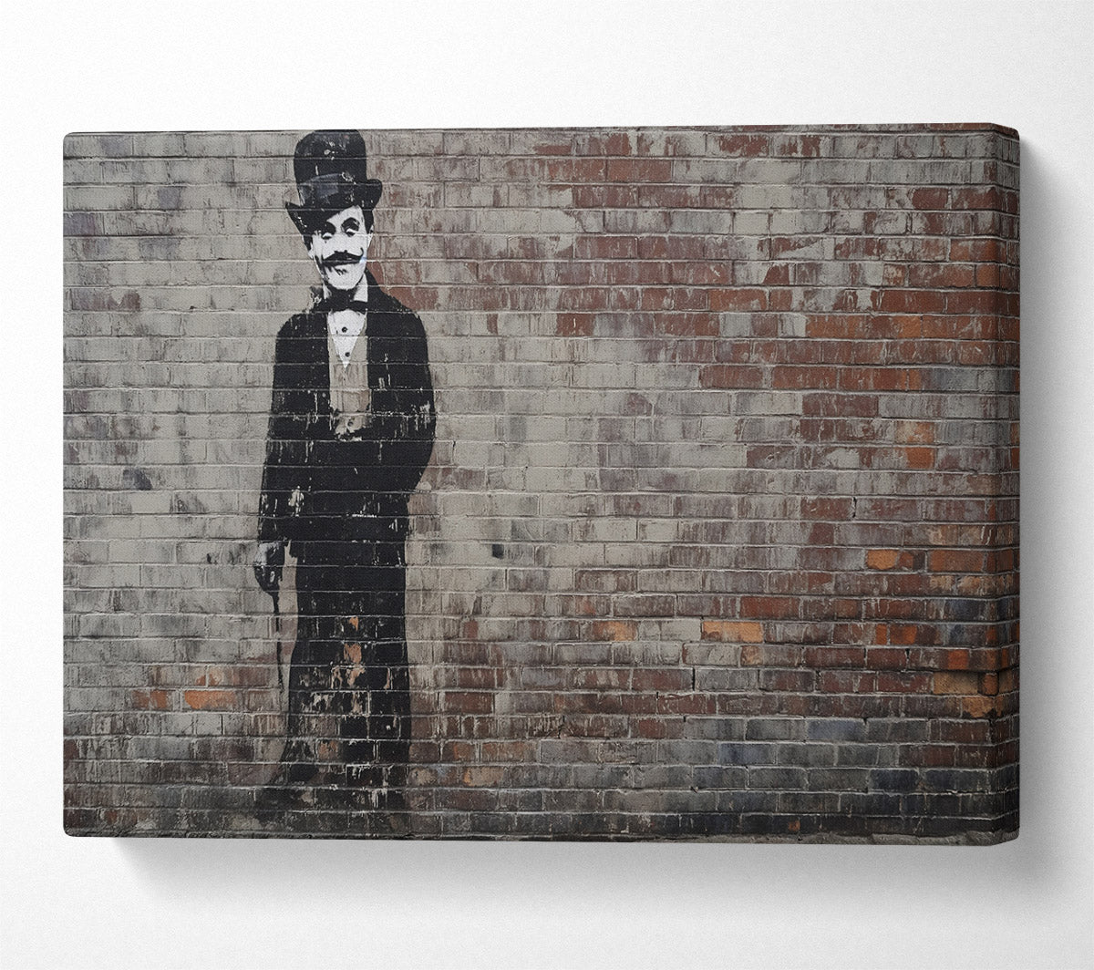 Charlie Chaplin Graffiti Canvas Art
