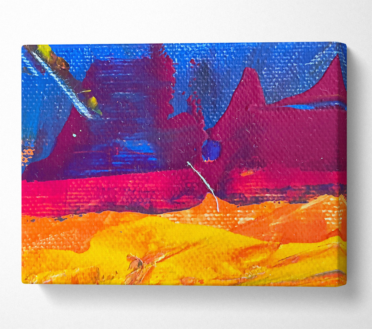 Crimson Sunset Hues Canvas Art