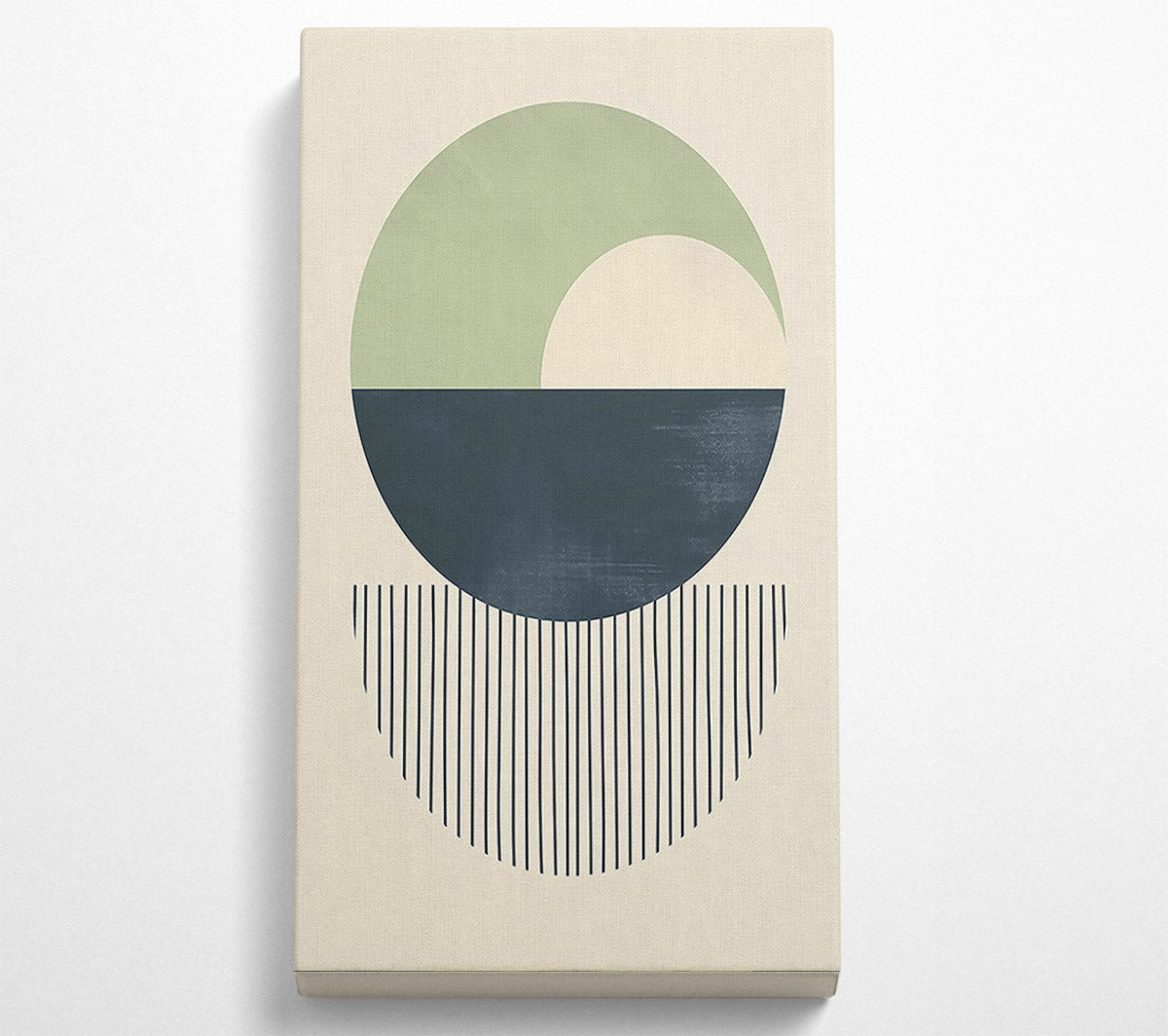 Sage Green Horizon Canvas Wall Art