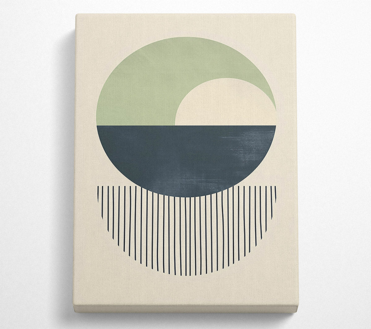 Sage Green Horizon Canvas Wall Art