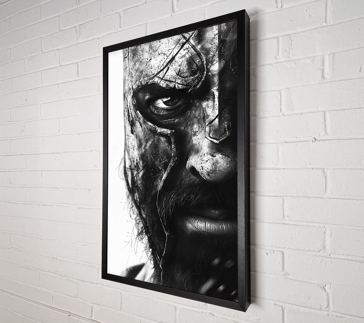 The Grey Gaze Canvas Wall Art
