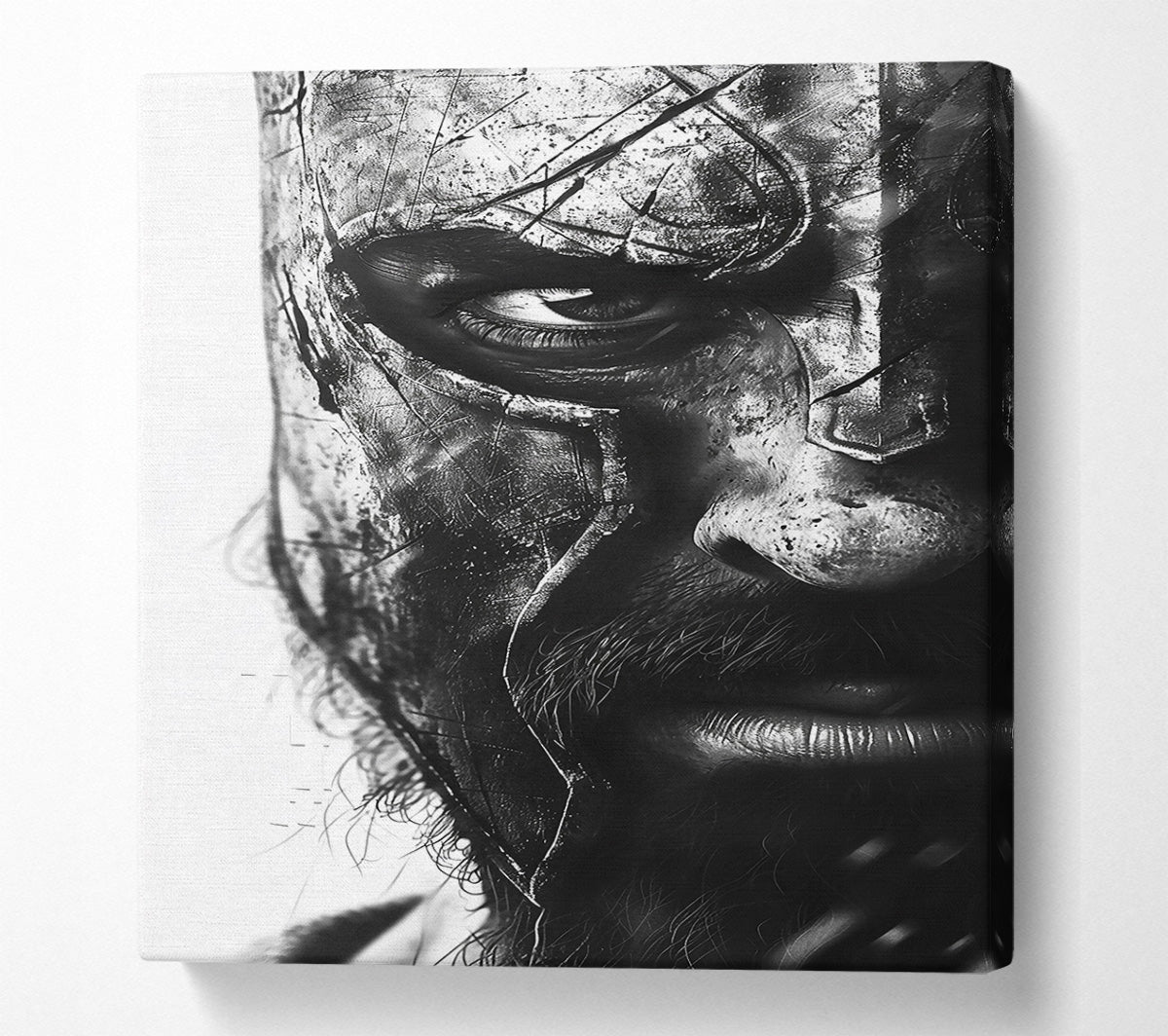 The Grey Gaze Canvas Wall Art