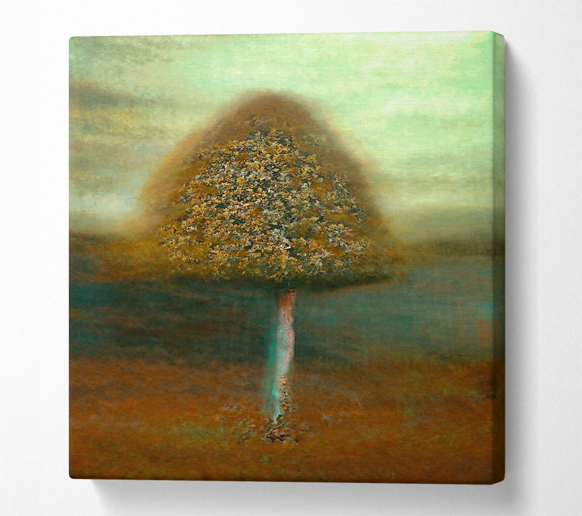 Teal Tree Dreamscape Canvas Wall Art