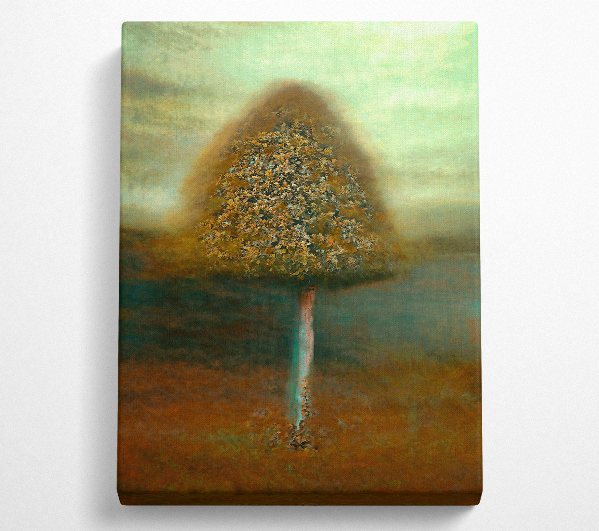 Teal Tree Dreamscape Canvas Wall Art