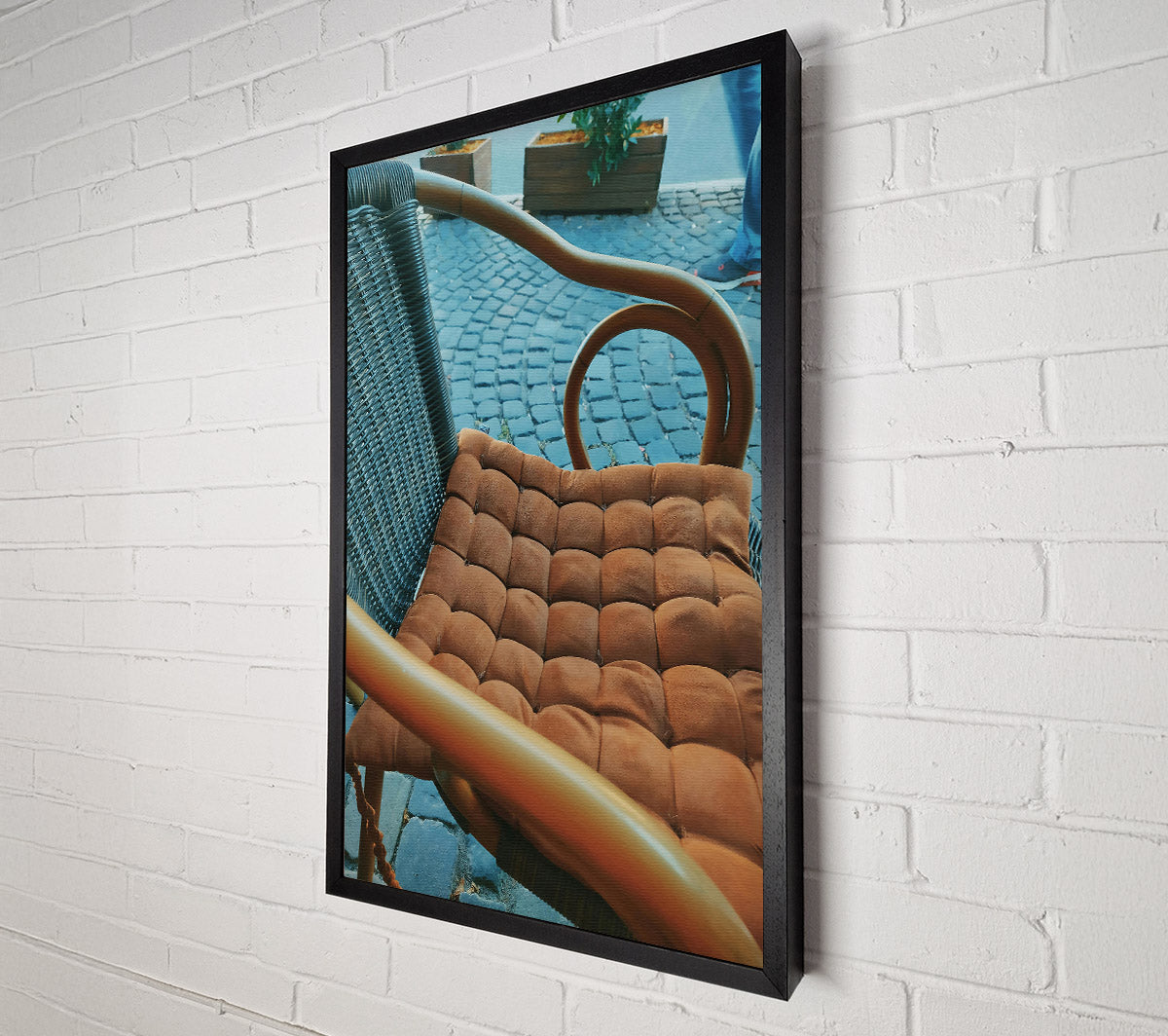 Brown Chair Cushion Canvas Art