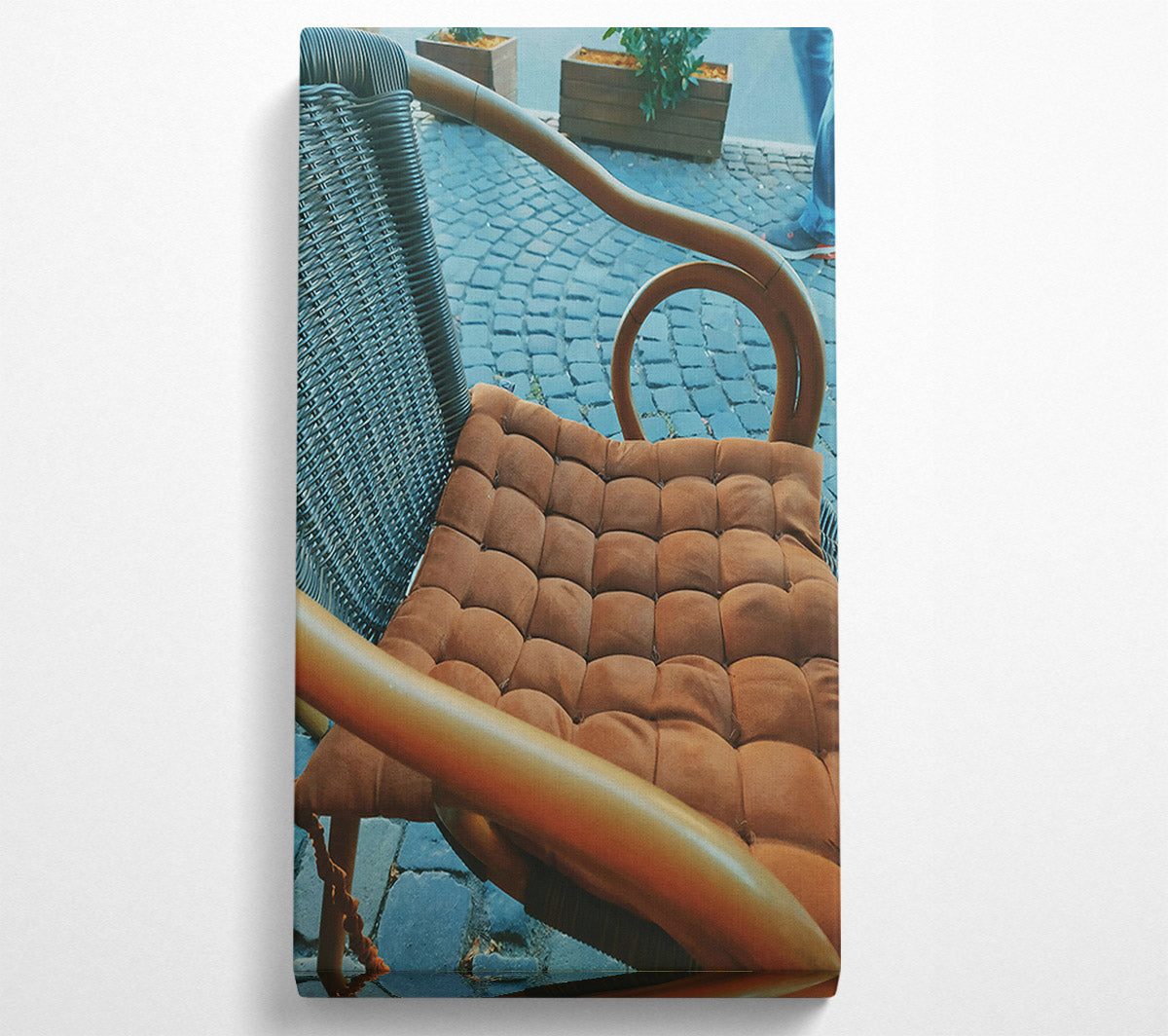 Brown Chair Cushion Canvas Art
