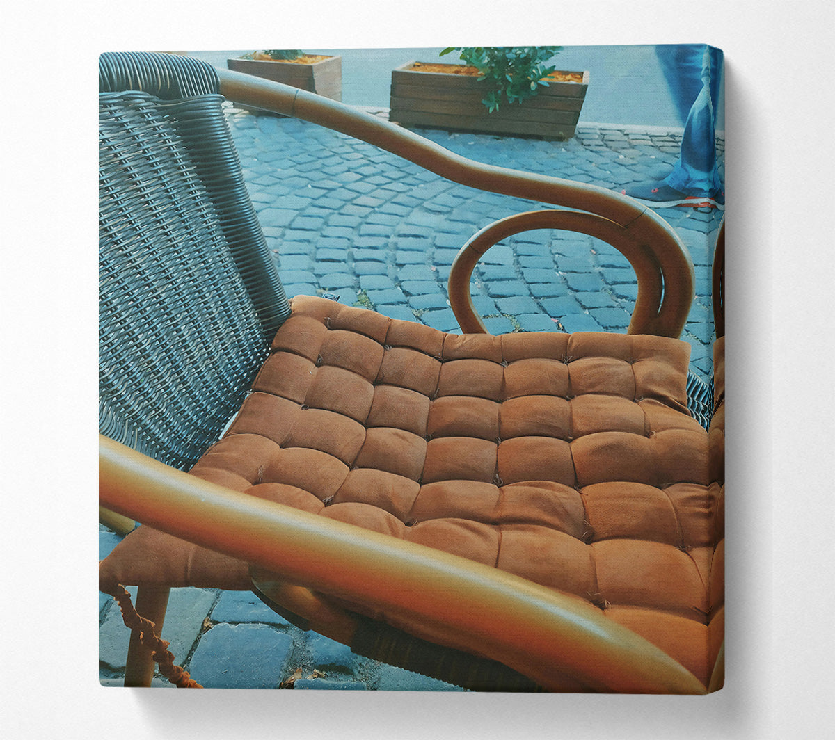 Brown Chair Cushion Canvas Art