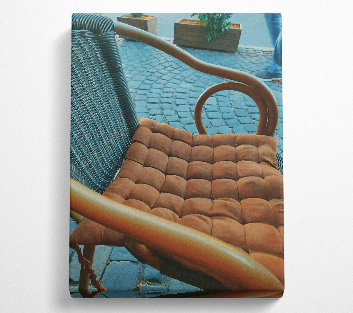 Brown Chair Cushion Canvas Art