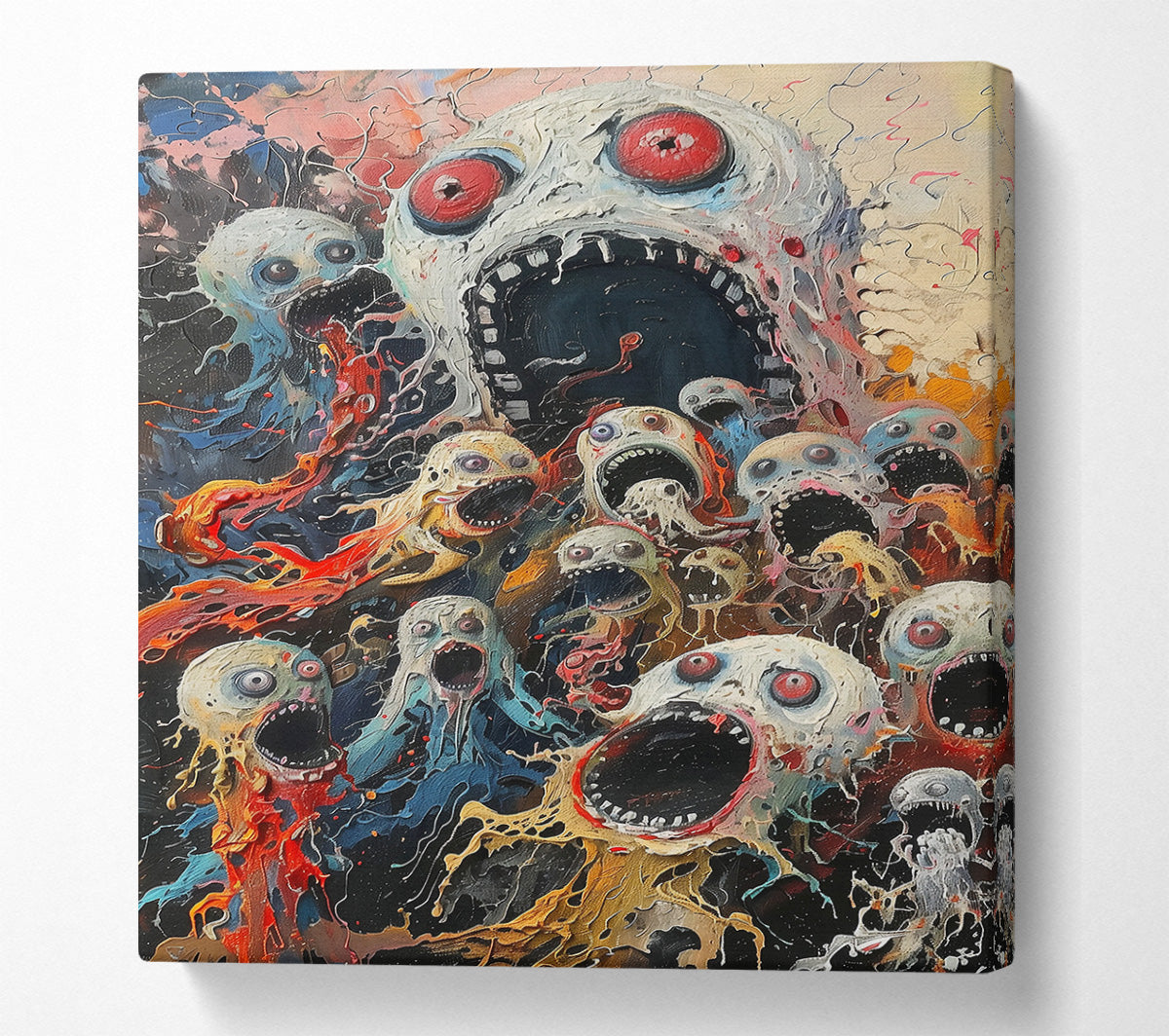 The Yellow Scream Canvas Wall Art