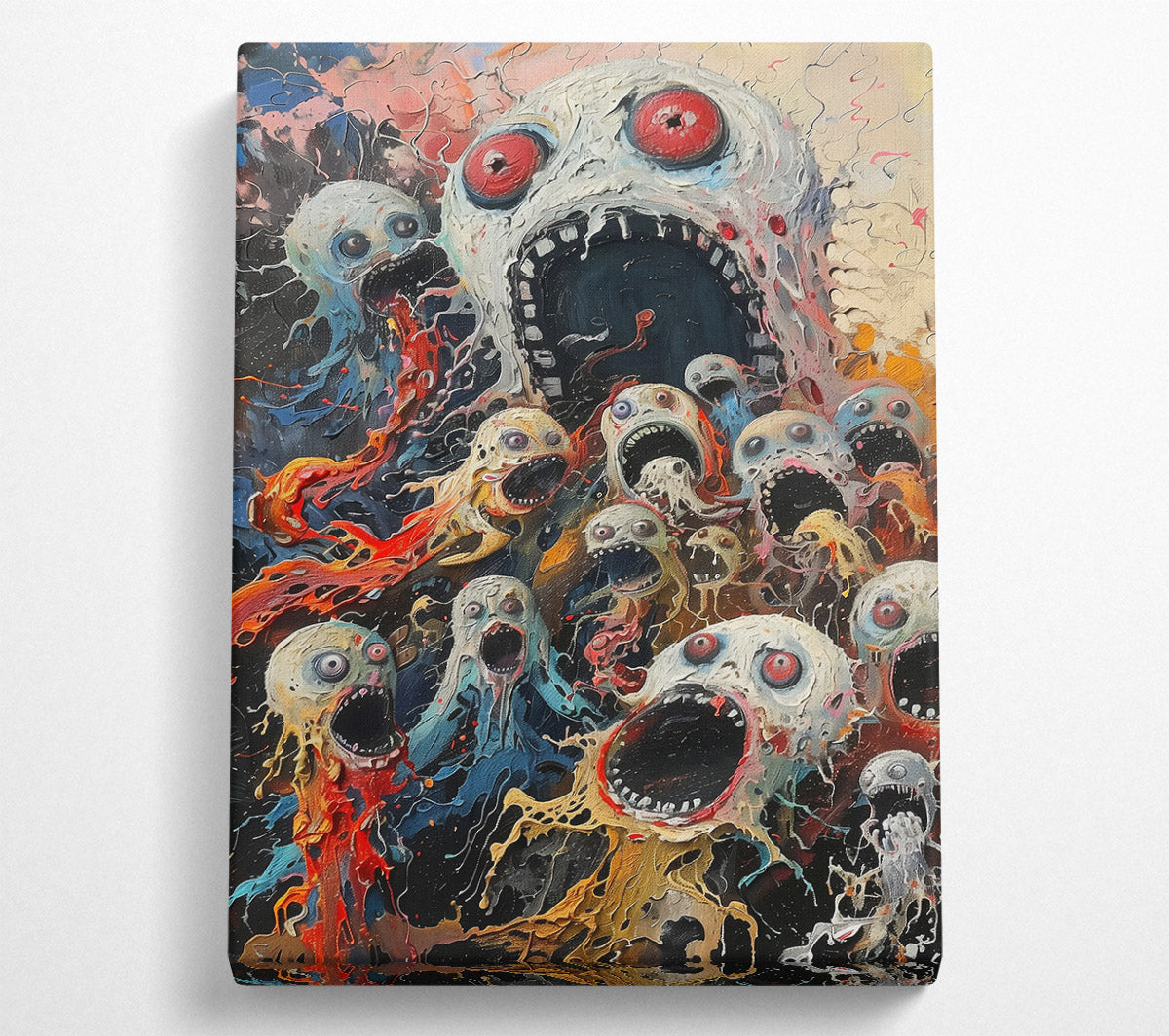 The Yellow Scream Canvas Wall Art