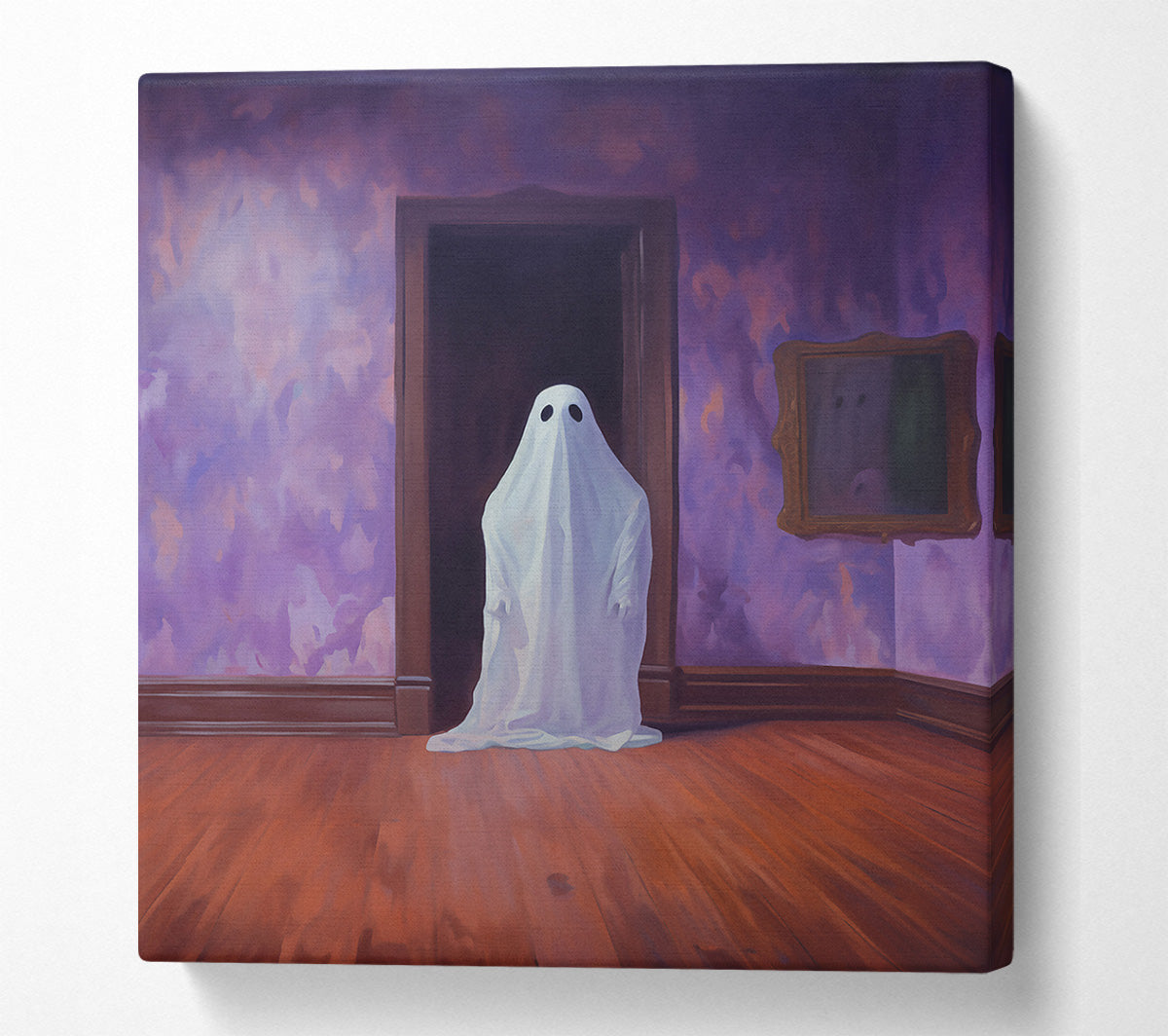 Purple Room Ghost Canvas Wall Art