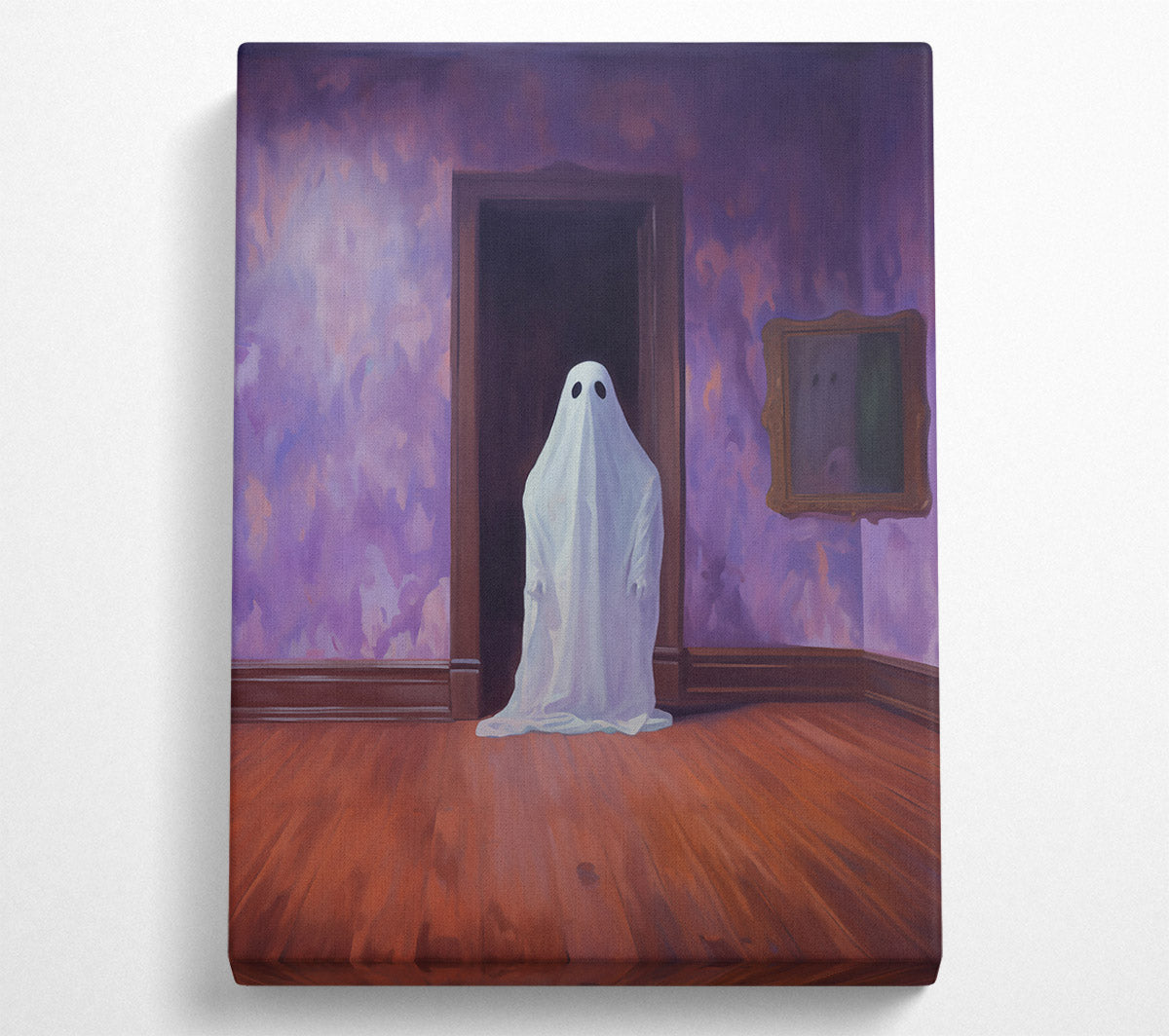 Purple Room Ghost Canvas Wall Art