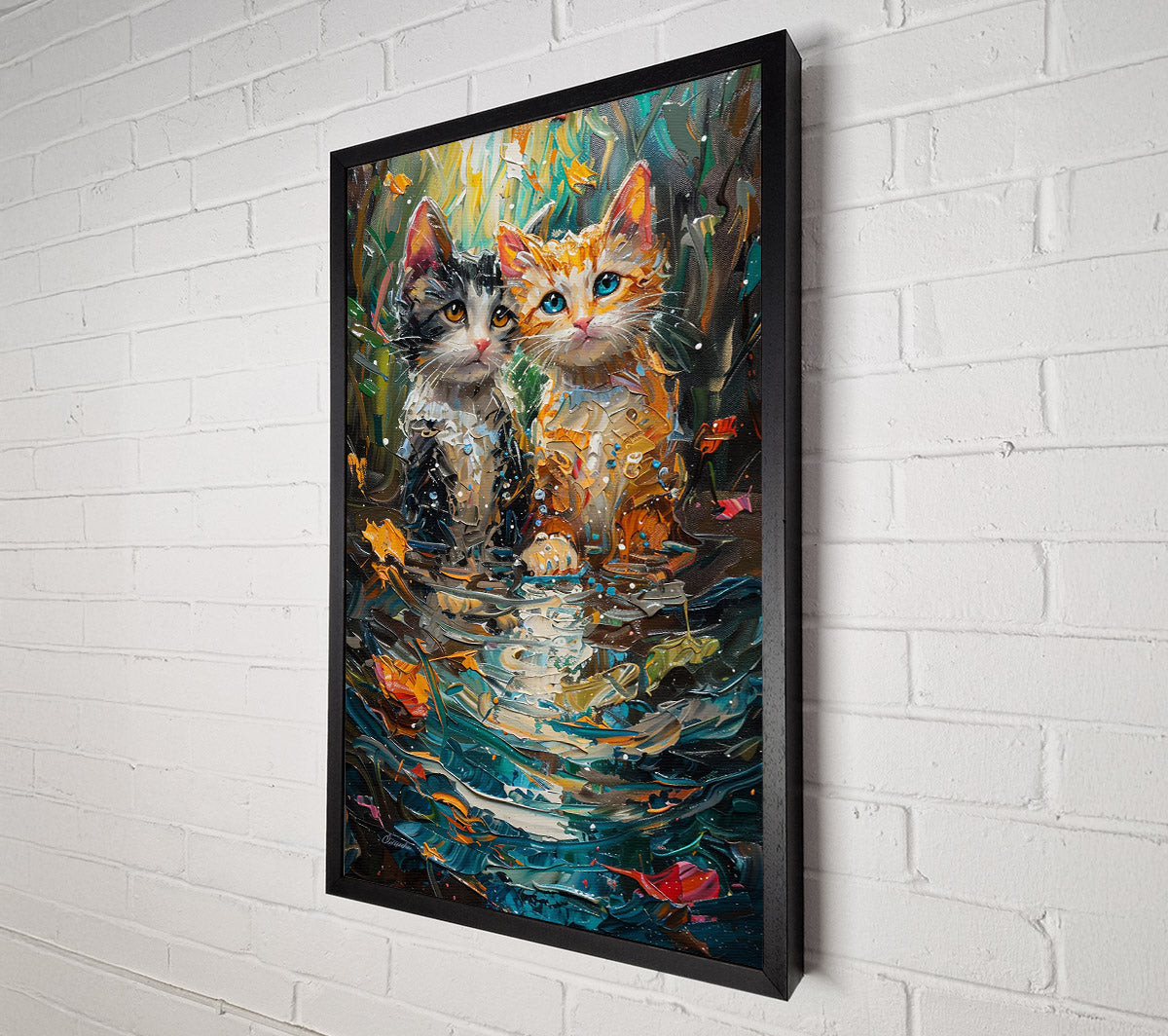 Teal Whispers Of Hope Canvas Print