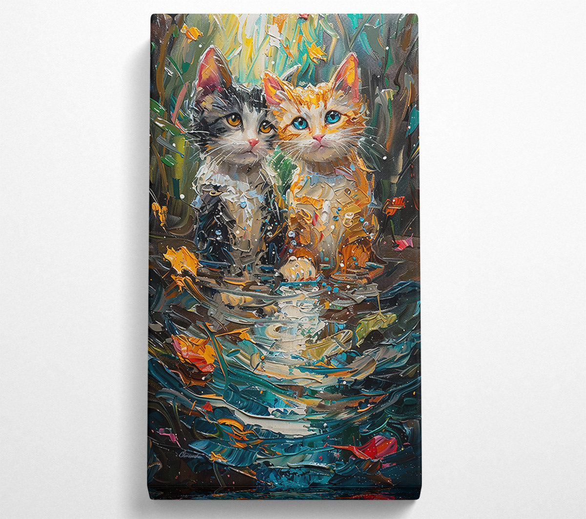 Teal Whispers Of Hope Canvas Print