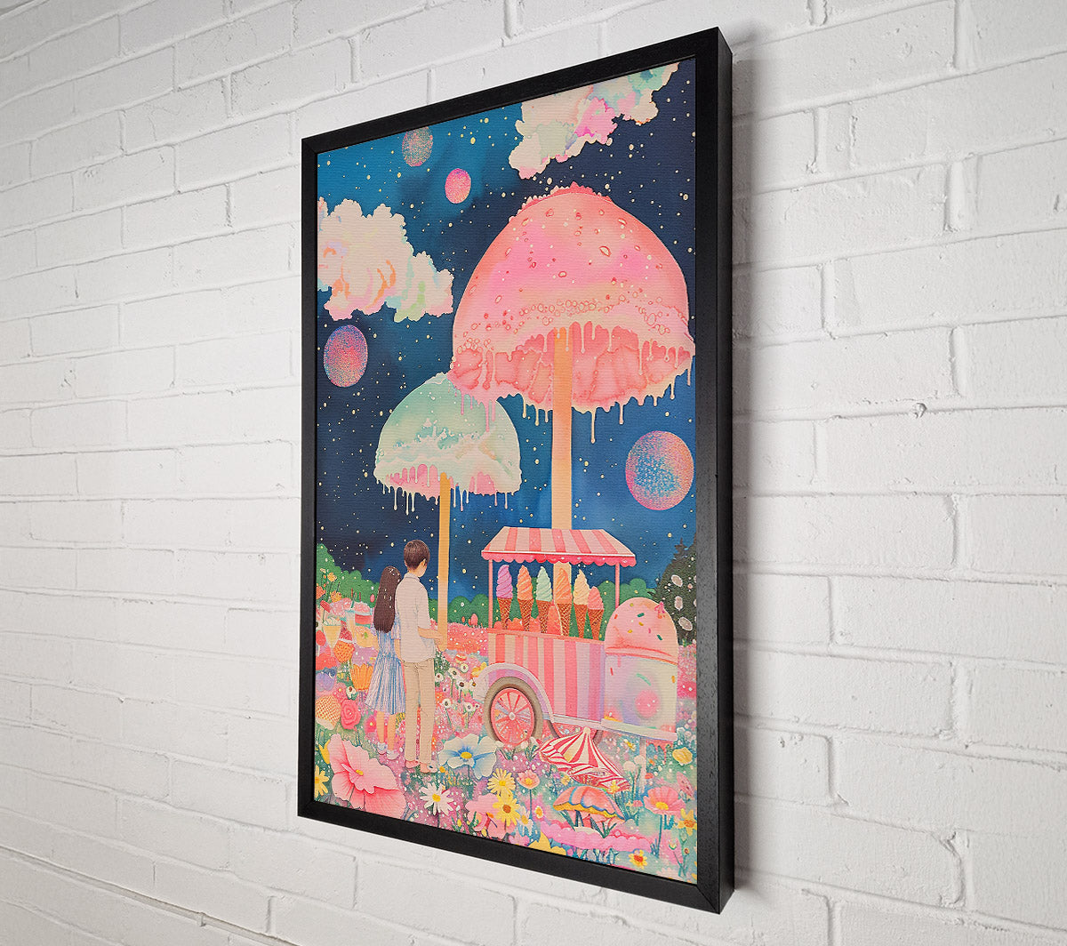 Pink Candy Dreamscape Canvas Wall Art